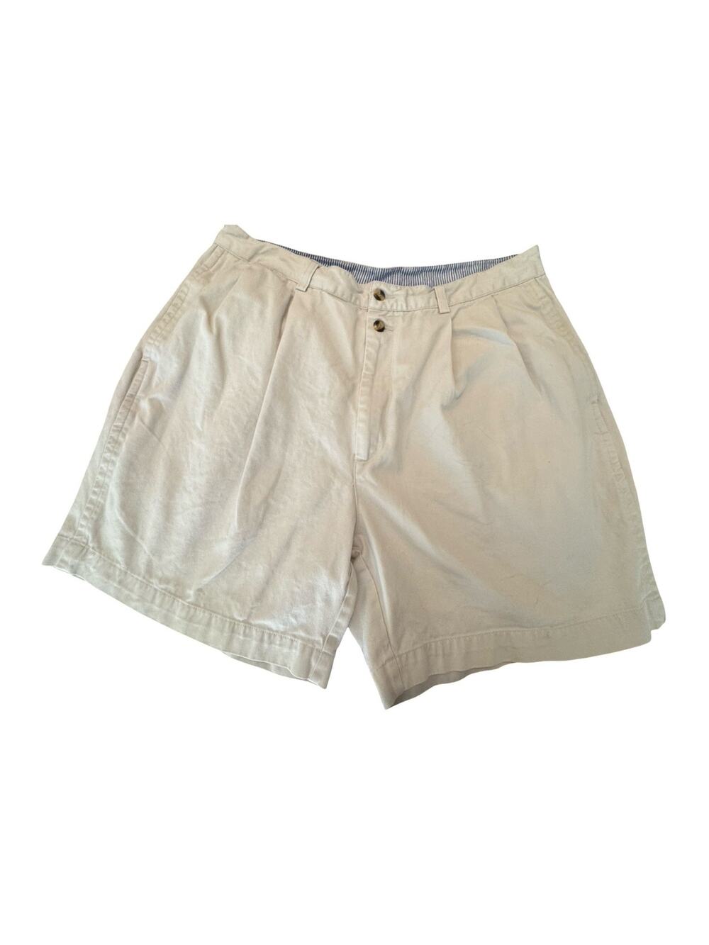 Christian Dior Monsieur Pleated Khaki Shorts 100% Cotton, Sz 36